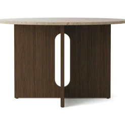 Audo Copenhagen Matbord Och Barbord-Androgyne Matbord Ø120 cm, Mörkbetsad Ek / Sand