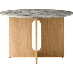 Audo Copenhagen Matbord Och Barbord-Androgyne Matbord Ø120 cm, Mörkbetsad Ek / Sand