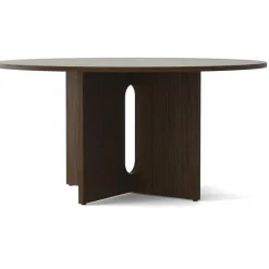 Androgyne Matbord Ø150, Mörkfärgad Ek