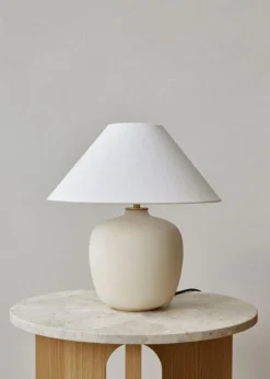 Androgyne Sidobord Ø50 cm, Kunis Breccia Sten / Valnöt