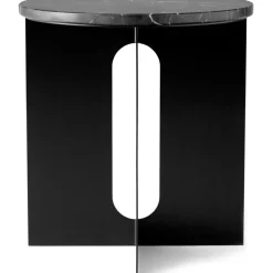 Audo Copenhagen Sidobord & Avlastningsbord-Androgyne Sidobord, Svart / Viola Marmor