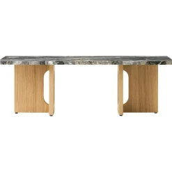 Audo Copenhagen Soffbord-Androgyne Soffbord, Ek / Calacatta Viola