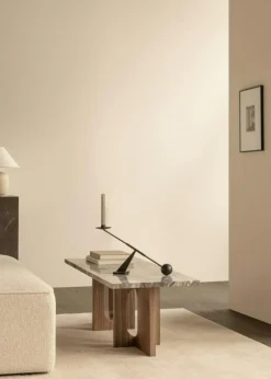 Audo Copenhagen Soffbord-Androgyne Soffbord, Ek / Calacatta Viola