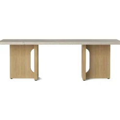 Audo Copenhagen Soffbord-Androgyne Soffbord, Ek / Calacatta Viola