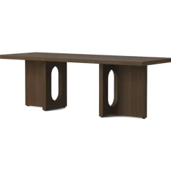 Audo Copenhagen Soffbord-Androgyne Soffbord, Mörkbetsad Ek / Calacatta Viola