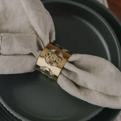 Anima Gemella Servettring 2-pack, Mässing