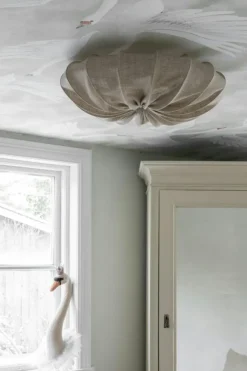 Anna 60 Plafond Linne, Vit