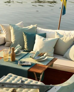 Linum Prydnadskuddar & Fodral-Annabell Kuddfodral 40x40 cm, Dark Olive Green