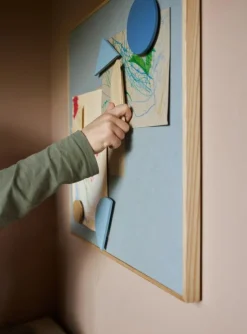 Barn Nofred Barnrumsdekoration-Anslagstavla Magnetisk 51,2x51,2 cm, Blå