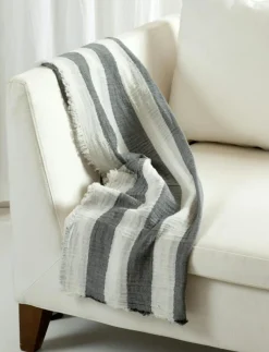 Antibes Pläd 130x170 cm, Silence