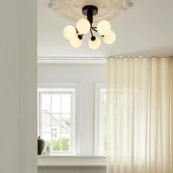 Apiales 6 Plafond, Mässing / Opal