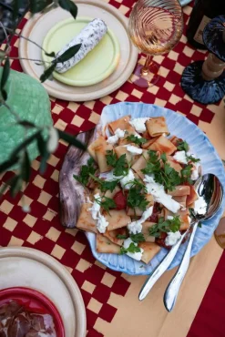 ByON Övriga Tallrikar & Fat|Mattallrikar-Armona Serveringstallrik 32 cm, Vit / Ljusblå