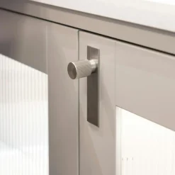 Beslag Design Knoppar & Dörrhandtag-Arpa Knopp Med Bricka 22 mm, Rostfri Look