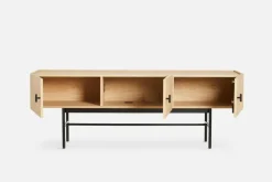 ARRAY Sideboard Låg 150 cm, Vitpigmenterad Ek