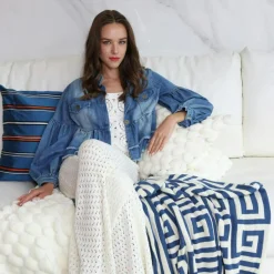 Ceannis Prydnadskuddar & Fodral-Artist Stripe Kuddfodral 50x50 cm,