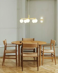 Arv Karmstol Med Vävd Sits / Rygg, Ek