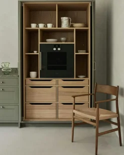 Arv Karmstol Med Vävd Sits / Rygg, Ek