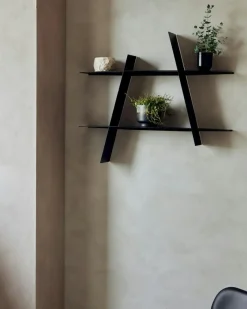 Andersen Vägghyllor-A-Shelf Vägghylla M, Mörkbetsad Ask