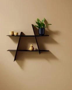 Andersen Vägghyllor-A-Shelf Vägghylla M, Mörkbetsad Ask