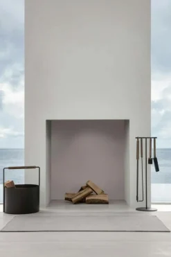 Ashi Eldstadsverktyg Med Stativ 5 Delar, Brun