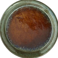 Madam Stoltz Assietter-Assiett Ø16 cm, Off-white / Gul