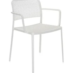 Audrey Stol Med Armstöd Utomhus, Vinröd