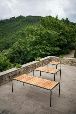 Houe Trädgårdsbord-Avanti Matbord 98x222 cm, Värmebehandlad Ask