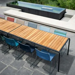 Houe Trädgårdsbord-Avanti Matbord 98x222 cm, Värmebehandlad Ask