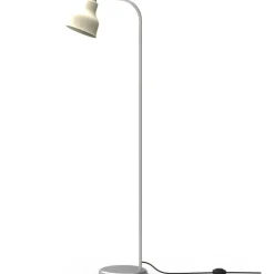 Avra Golvlampa, Borstat Stål / Creme