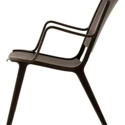 &Tradition Fåtöljer-AX HM11 Loungefåtölj, Lackerad Ek / Valnöt