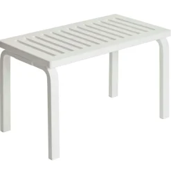 153B Bänk, Vitlackerad Björk