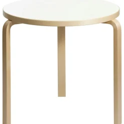 90B Bord 75 cm, Svart Linoleum