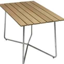 Grythyttan stålmöbler Trädgårdsbord-B25A Bord, Ljusgrön / Varmförzinkat Stål