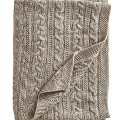 Barn Jack o Juno Barnfiltar-Babyfilt 80x100 cm Merinoull, Ljusgrå