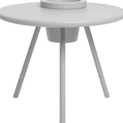 Bakkes Sidobord / Planteringsbord Ø60x49 cm, Ljusgrå