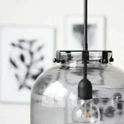 House Doctor Pendellampor-Ball-Jar Pendel 30 cm, Rök