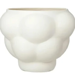 Louise Roe Dekorativa Accessoarer-Balloon 05 Skål/Kruka 24 cm, Raw White