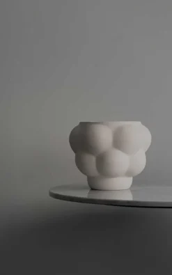 Louise Roe Dekorativa Accessoarer-Balloon 05 Skål/Kruka 24 cm, Raw White