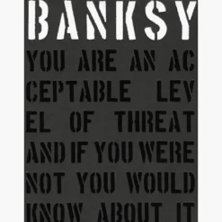 New Mags Dekorativa Accessoarer-Banksy – You are an acceptable level of threat Bok