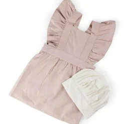 Barn Sebra Leksaker-Barnförkläde Med Kockmössa, Rosa