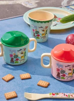 Barnmugg Melamin 25 cl, Pink Wildlife