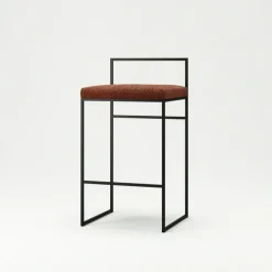 Department Barstolar & Barpallar-Barstol Med Ryggstöd 80 cm, Svart / Beige Sammet