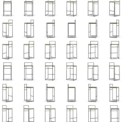 Department Barstolar & Barpallar-Barstol Med Ryggstöd 90 cm, Svart / Svart Sammet