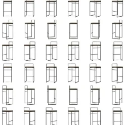 Department Barstolar & Barpallar-Barstol Med Ryggstöd 90 cm, Svart / Svart Sammet