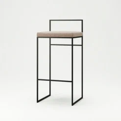 Department Barstolar & Barpallar-Barstol Med Ryggstöd 90 cm, Svart / Svart Sammet