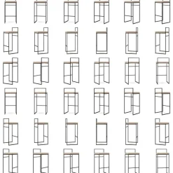 Department Barstolar & Barpallar-Barstol Med Ryggstöd 90 cm, Svart / Svart Sammet