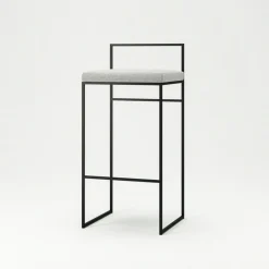 Department Barstolar & Barpallar-Barstol Med Ryggstöd 90 cm, Svart / Svart Sammet