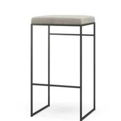 Barstol Utan Ryggstöd Utomhus 76 cm, Taupe