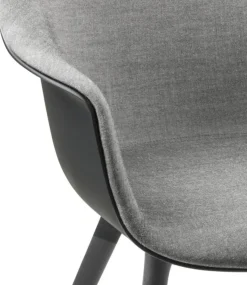 Bat Matstol Klädd Framsida / Plastbas, Plain 0023