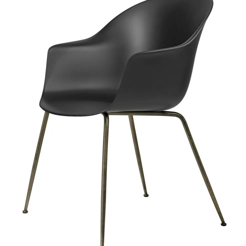 Bat Stol Conic, Antique Brass/ Black